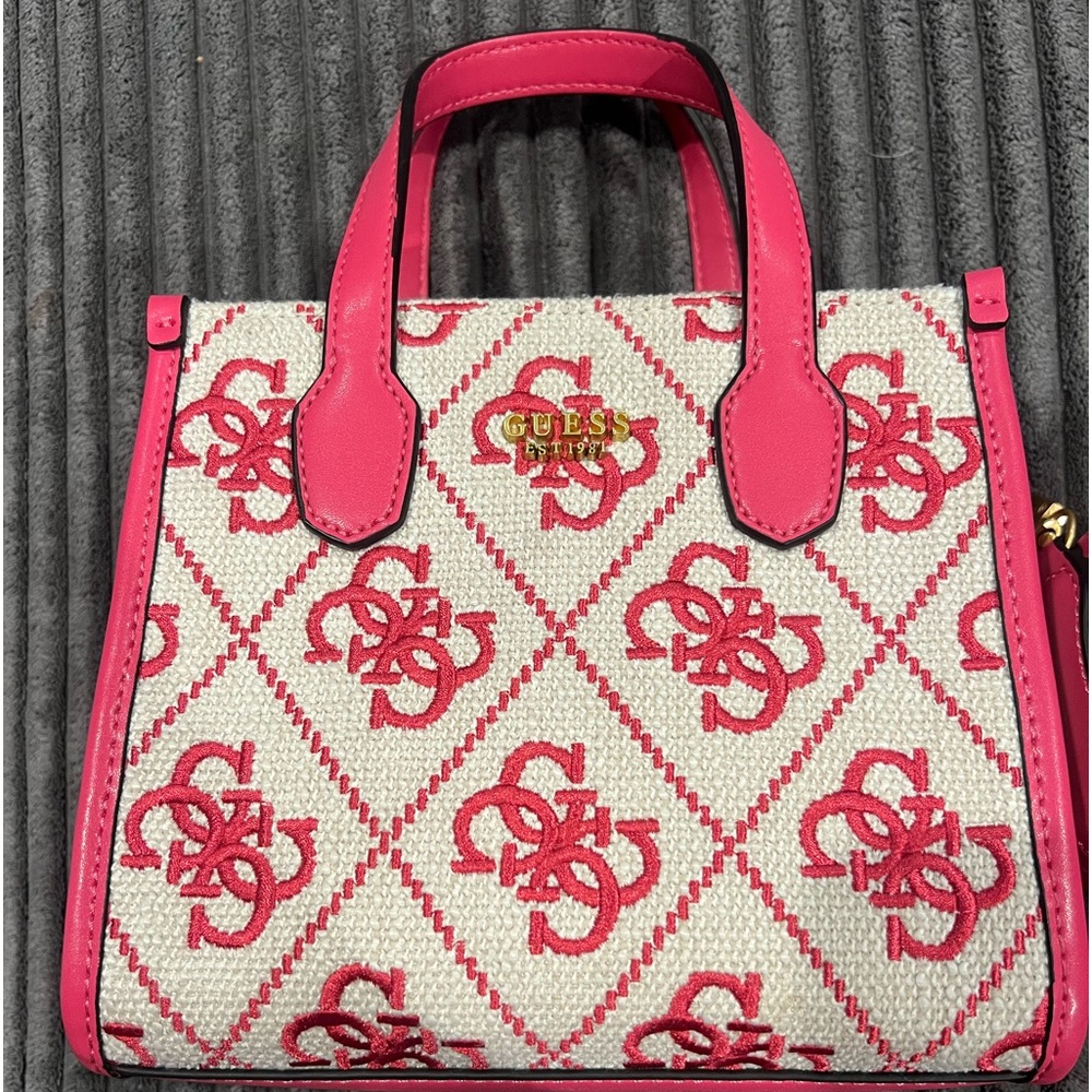 Silvana Monogram Double Compartment Mini Tote Pink - image 1